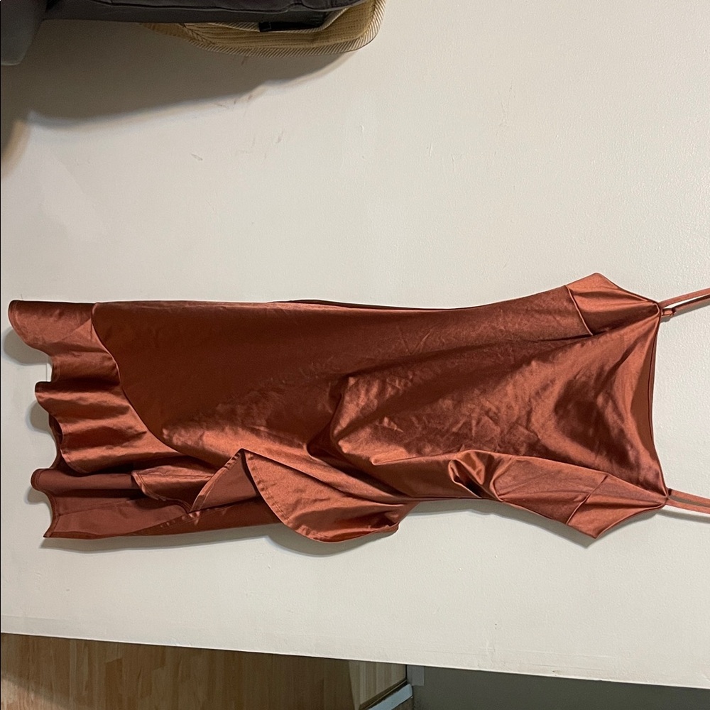 Inspired Hearts Copper Asymmetrical Dress
